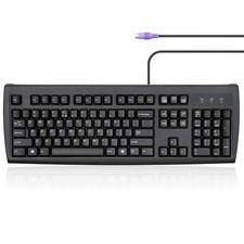 Perixx PERIBOARD107 Wired PS/2 FullSize Standard Keyboard US Layout picture