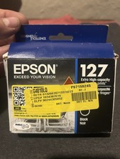 Epson Genuine 127XL Extra High Capacity Black Ink Cartridge  New Sealed 10/26 picture