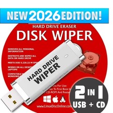 Hard Drive Eraser USB & CD Disk Wiper Delete UNRECOVERABLE Windows 11, 10, 8, 7 picture