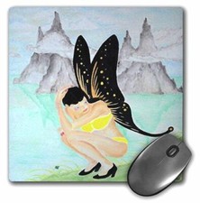 3dRose LLC 8 x 8 x 0.25 Inches Elf Angel Mouse Pad (mp_13723_1) picture