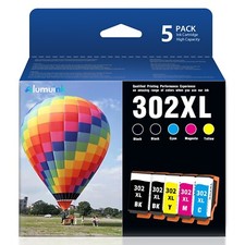 Compatible Epson 302XL Ink 5-Pack with Smart Chip | Expression Home XP-6000 picture