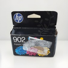 New Genuine HP 902 3PK Ink Cartridges OfficeJet Pro 6954 SEALED picture