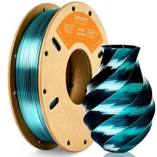 ERYONE Silk Dual Color PLA Filament 3D Printer 1.75mm +/- 0.03mm, Bicolor Filame picture