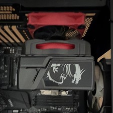 MSI Computer Motherboard CPU Cooler Dragon Logo Heatsink (Used) picture