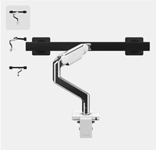 Humanscale M8 Pro Dual Monitor Desk Clamp Mount Arm, M/Connect USB Data Hub picture