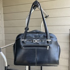McKlein USA Mayfair Ladies 16.75”x 12.5” Laptop Tote Black Women's Business Bag picture