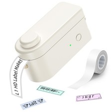 Makeid L1 Label Maker Machine with Tape Bluetooth Rechargeable 9 12 16 mm picture