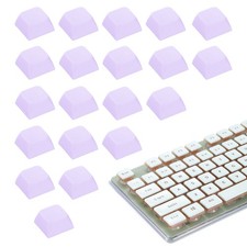 20Pcs XDA Profile Keycap Set PBT Mechanical Numeric Keypads, Pink/Purple picture