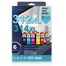 312XL 314XL High Yield Ink Cartridge Replacement for 312XL 314XL Ink Cartridges picture