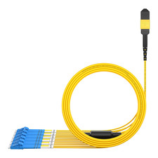 MPO to LC Breakout Cable 9/125Μm Singlemode OS1/OS2(8 Fiber, MPO to LC, Type B, picture