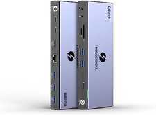 QGeeM 16 in 1 Universal USB C Thunderbolt 4 Docking Station T4801 - Grey picture