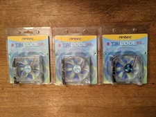 3-Pack Antec TriCool 92mm 3 Speed Case Fan for PC - New - Lot of 3 picture