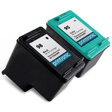 2pk Printronic For HP 98 95 Ink Photosmart C4183 C4188 D5160 2570 2575 picture