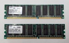 2 Samsung 256MB PC2700 333MHz DDR SDRAM 184 Pin DIMM CL2.5 picture