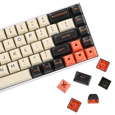 Retro Carbon SA Profile ABS Doubleshot Keycaps Set 150 Keys Mechanical picture