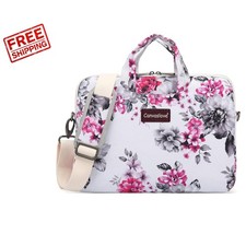 Charming Chrysanthemum Water-Resistant Laptop Messenger Bag for 16-inch Devices picture