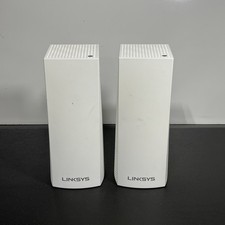 Linksys Velop WHW0303 AC2200 Tri-Band Mesh Wi-Fi Router 2-Pack Used NO CORDS picture