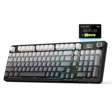 X98 Pro 99 Keys Tri-Mode Hot Swap Mechanical Keyboard RGB LED Screen Knob picture
