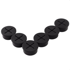 6 PCS Flexible Silicone Cable Cord Grommet, 1 Inch Desk Grommets picture