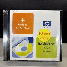 HP INVENT DW00021 DVD+RW 4X 4.7GB DATA 10 PACK Factory Sealed picture