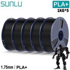 SUNLU 5x 1KG PLA+ 3D Printer Filament 1.75mm PLA Plus 5KG Multicolor +/-0.02mm picture