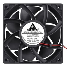 120mm 24V Brushless DC Industrial Case Cooling Fan 38mm 2Pin 120mm DC Fan 24V picture