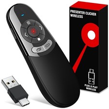 Power Point Presentation Remote Wireless USB PPT Presenter Laser Pointer Clicker picture
