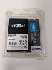 Crucial 64GB 2x32GB DDR5 5600 CL46 SODIMM Laptop Memory CT2K32G56C46S5 picture