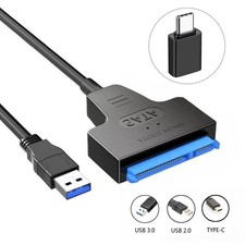 USB to SATA III Adapter Cable USB 3.0 USB 2.0 Type-C for 2.5