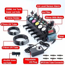UV DTF Ink CISS System Low outlet Ink tank For Printer Modify Stirrer Timer picture