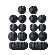 OHill OH-CBC-16 Cable Clips - Black, 16 Pack picture