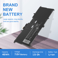 NNF1C Battery For Dell XPS 13 Series HMPFH 0HMPFH NP0V3 P71G P71G001 7.6V 46Wh picture