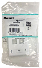 PANDUIT NK4FWHY NETKEY 4 POSITION FACEPLATE NETWORK COMMUNICATION CIRCUIT picture