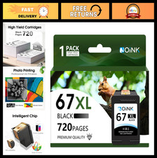 High Yield Black Ink Cartridges Compatible with HP 67XL - Fits DeskJet & Envy Pr picture