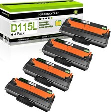 Greencycle MLT-D115L D115L Black Toner Cartridge,4-Pack M-MLT-D115L-4PK picture