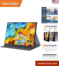 15.6inch Portable Monitor,1080P USB-C HDMI Second External Monitor for Laptop... picture