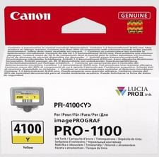 Canon PFI-4100Y Genuine Printer Ink Cartridge - High Performance & Fade Resistan picture