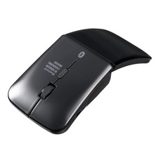 Sanwa Direct Slim Bluetooth Foldable Silent 3-Button Mouse with USB-C picture