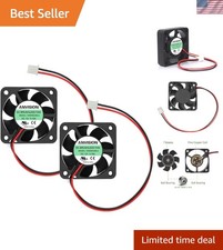 Efficient 2-Pack 12V Brushless Fans - 40mm x 10mm, Durable Low Noise Performance picture