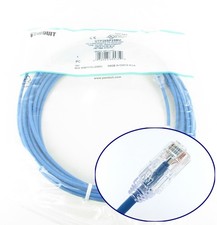 Panduit UTP28SP25BU TX6 Plus Cat6 UTP Slim Patch Cable 25ft Blue 28AWG ~STSI picture