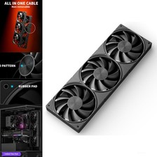 360mm All-in-One Case Fan PWM 4-Pin 120mm Triple Pack 64.61 CFM Low Noise Daisy picture
