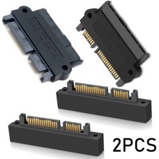 2pcs SFF-8482 Computer Cable Connectors SAS to SATA 22 pin HDD Raid Adapter picture