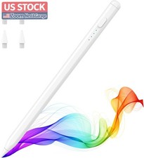 US Stock MoKo Stylus Pen for iPad 2018-2025, USB-C Fast Charging Tilt White picture
