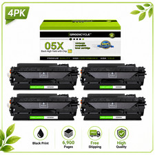 Greencycle 4 PACK CE505X 05X Black Toner Cartridge for HP LaserJet P2050 P2055n picture