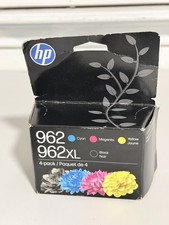 NEW Genuine HP 962XL Black & 962 Cyan Magenta Yellow Ink 4 Pack Exp 2028+ picture