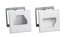 Datacomm Electronics 503332whkit Flat Panel Tv Cable Organizer Kit White picture