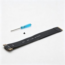 M.2 NVMe PCIe 4.0 to OCuLink SFF-8612 Adapter Cut for 30mm SSD 64Gbps 15cm FPC picture