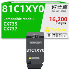 81C1XY0 Yellow Toner Cartridge Compatible for LexmarkCX735 CX737(16200 Pages) picture