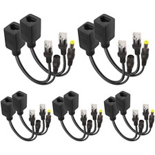Passive PoE Injector 5 Pairs Passive PoE Injector and PoE Splitter Kit with 5... picture