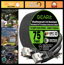 75ft Cat6 Outdoor Ethernet Cable - Waterproof, Direct Burial, UV Resistant, Pure picture